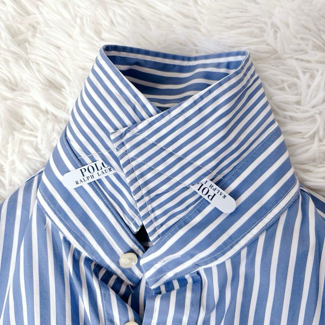 美品✨ポロラルフローレン ロング シャツワンピース ストライプ