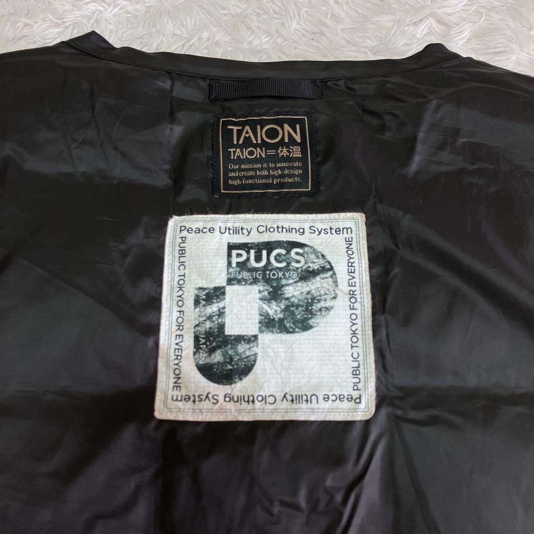 美品 TAION PACS PUBLICTOKYO リバーシブルダウンベスト 黒