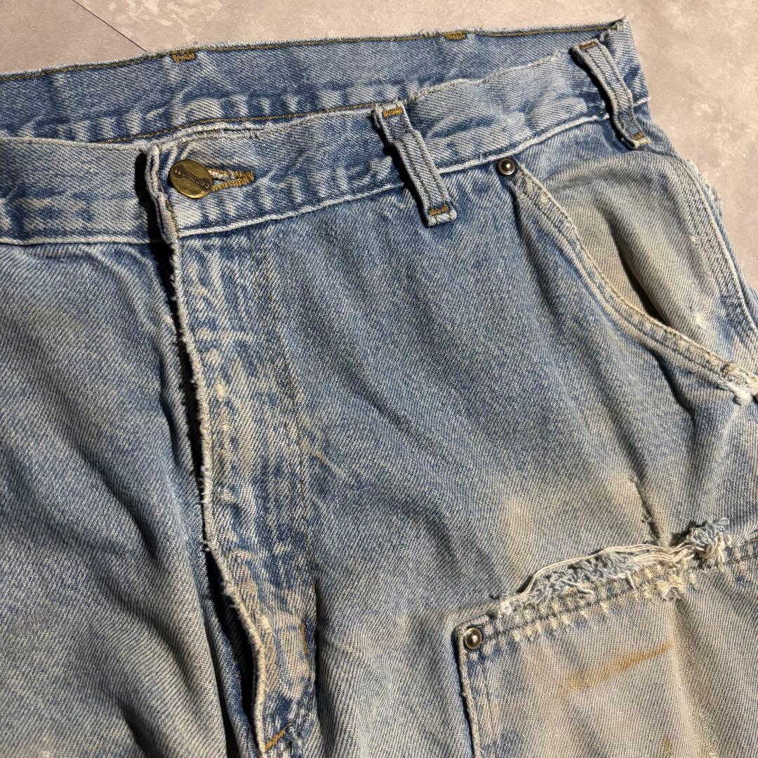 極上 カーハート carhartt ダブルニー　デニム　ペインターパンツ　襤褸