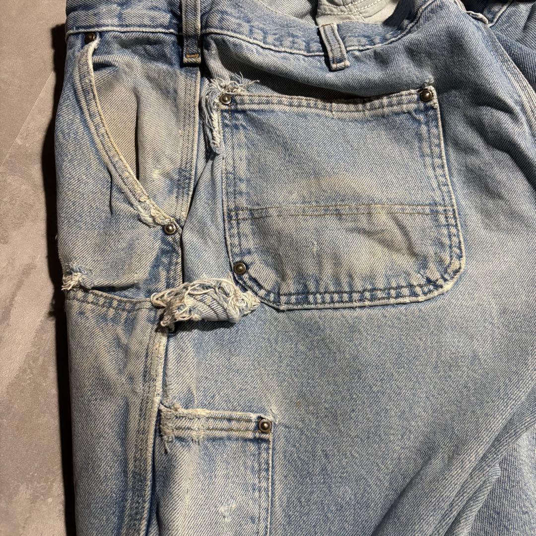 極上 カーハート carhartt ダブルニー　デニム　ペインターパンツ　襤褸