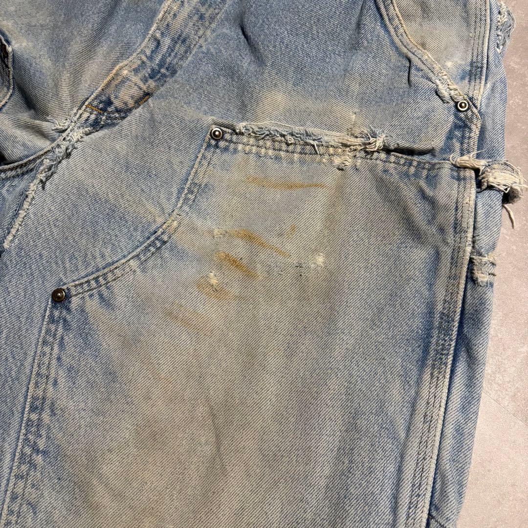 極上 カーハート carhartt ダブルニー　デニム　ペインターパンツ　襤褸