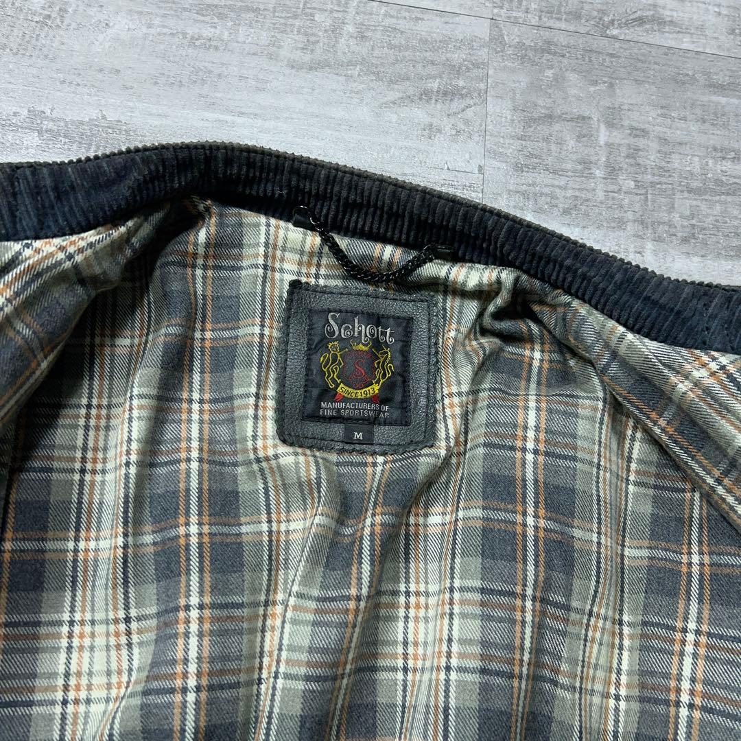 Schott クラシックレーサー カウレザー トラッカージャケット ショット M