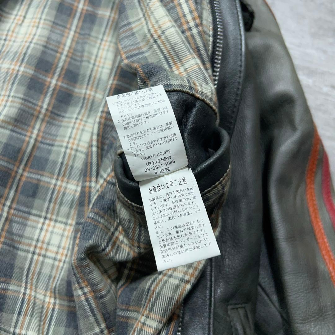 Schott クラシックレーサー カウレザー トラッカージャケット ショット M