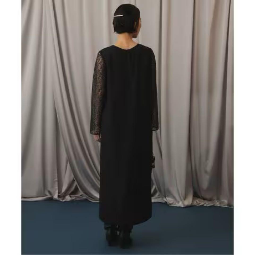 るる様、専用✰美品スローブ イエナhabiスパンコールレーススリーブドレス36