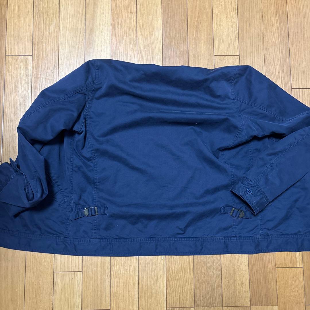 ネイビー刺繍ロゴ付きジャケット