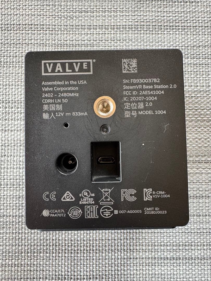 Valve Index セット/中古/箱なし/VRヘッドセット
