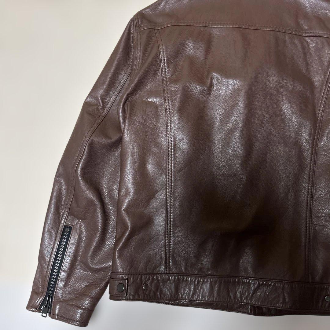 VAINL ARCHIVE COW LEATHERジャケット：L