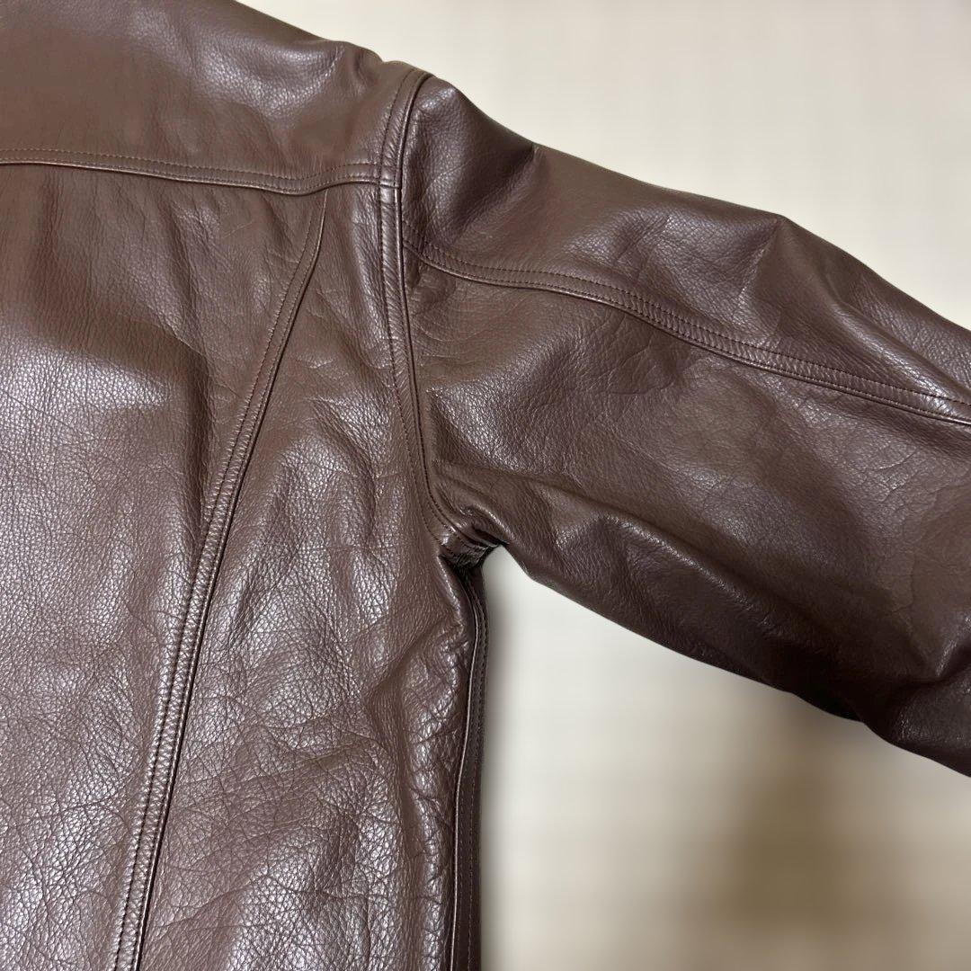 VAINL ARCHIVE COW LEATHERジャケット：L