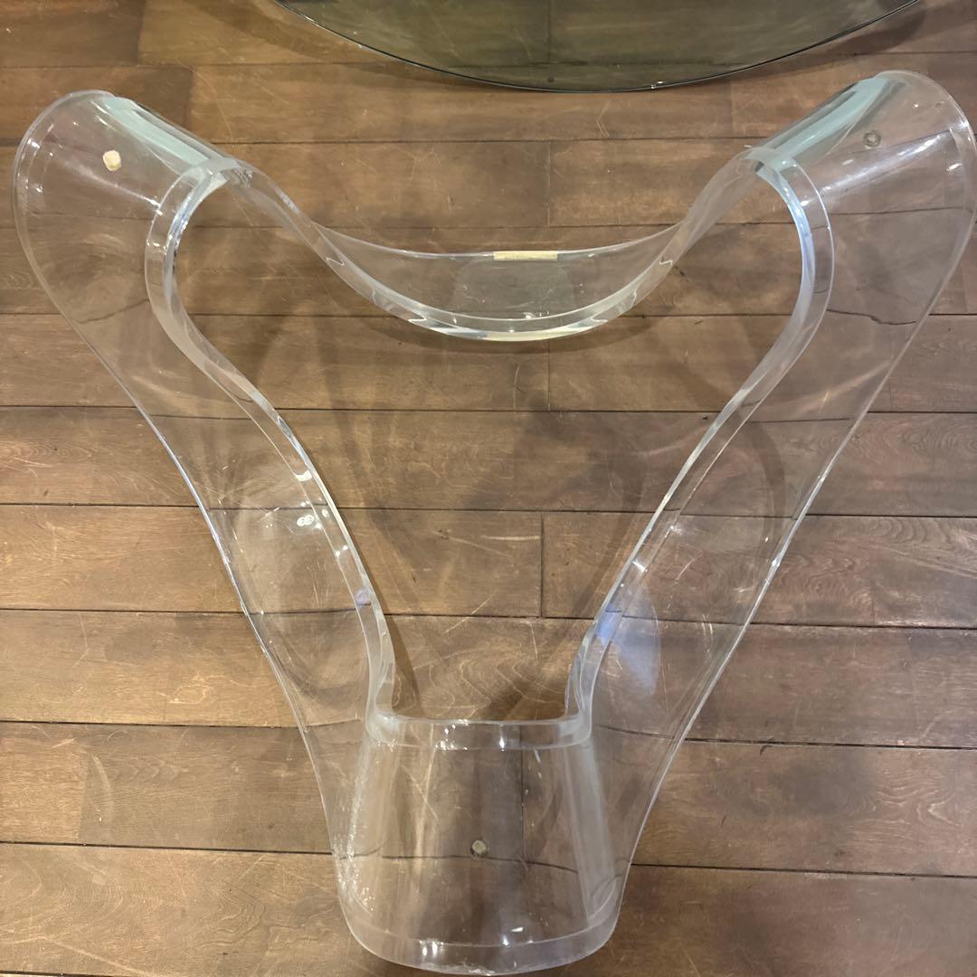 Lucite Ribbon Coffee Table ビンテージ