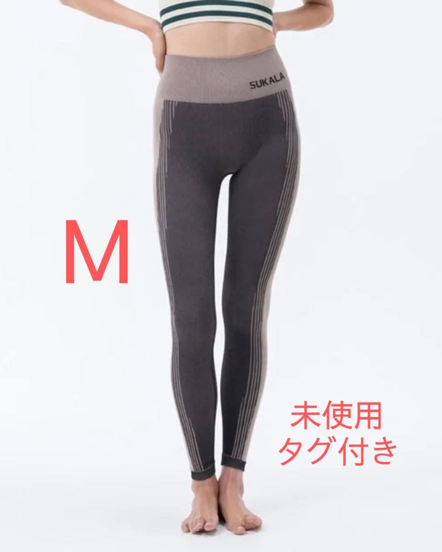 きなこ様✴︎新品未使用【SUKALA】シャドーストライプメランジレギンス