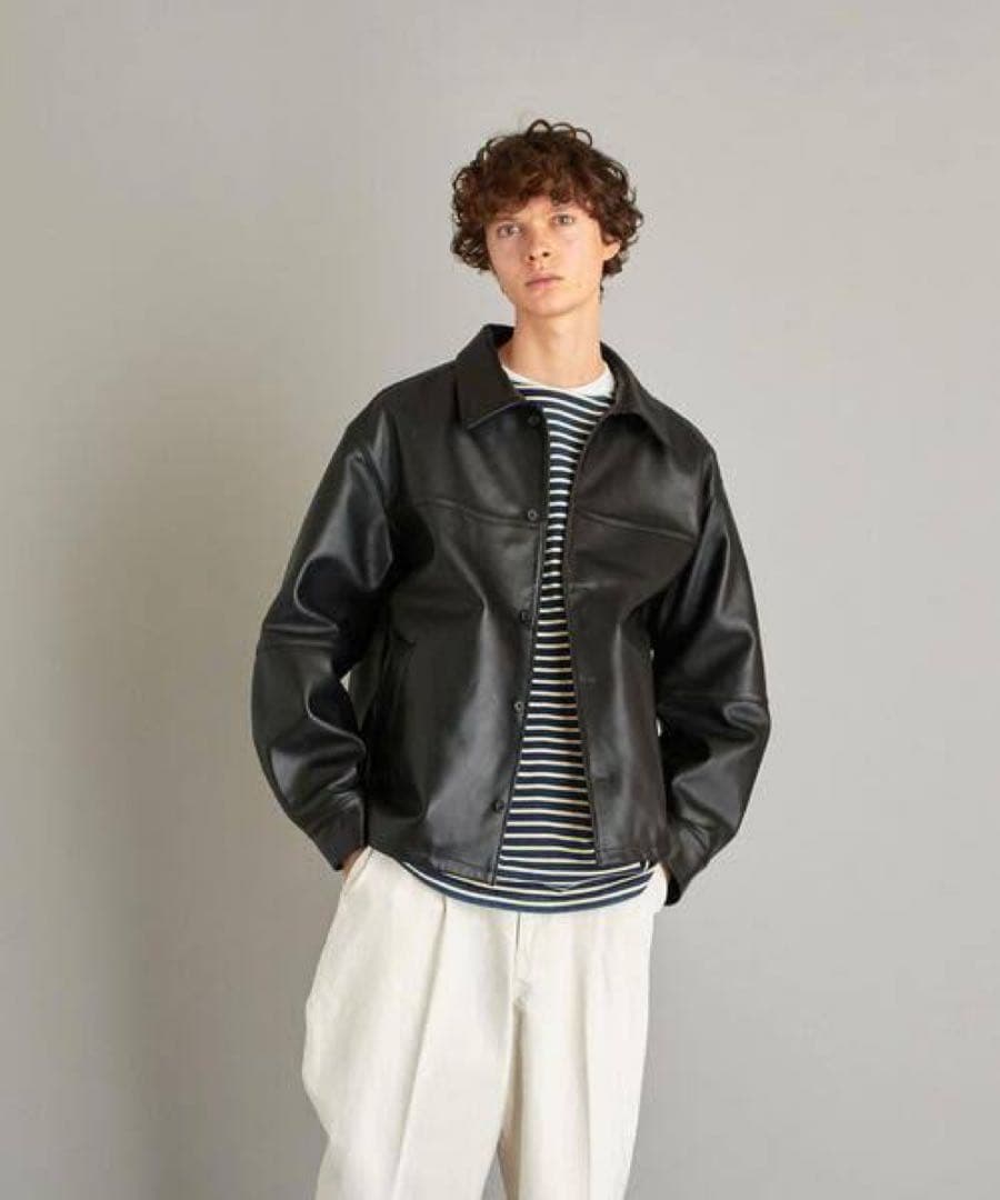 CCU × STEVEN ALAN レザーブルゾン ジャケット オーラリー