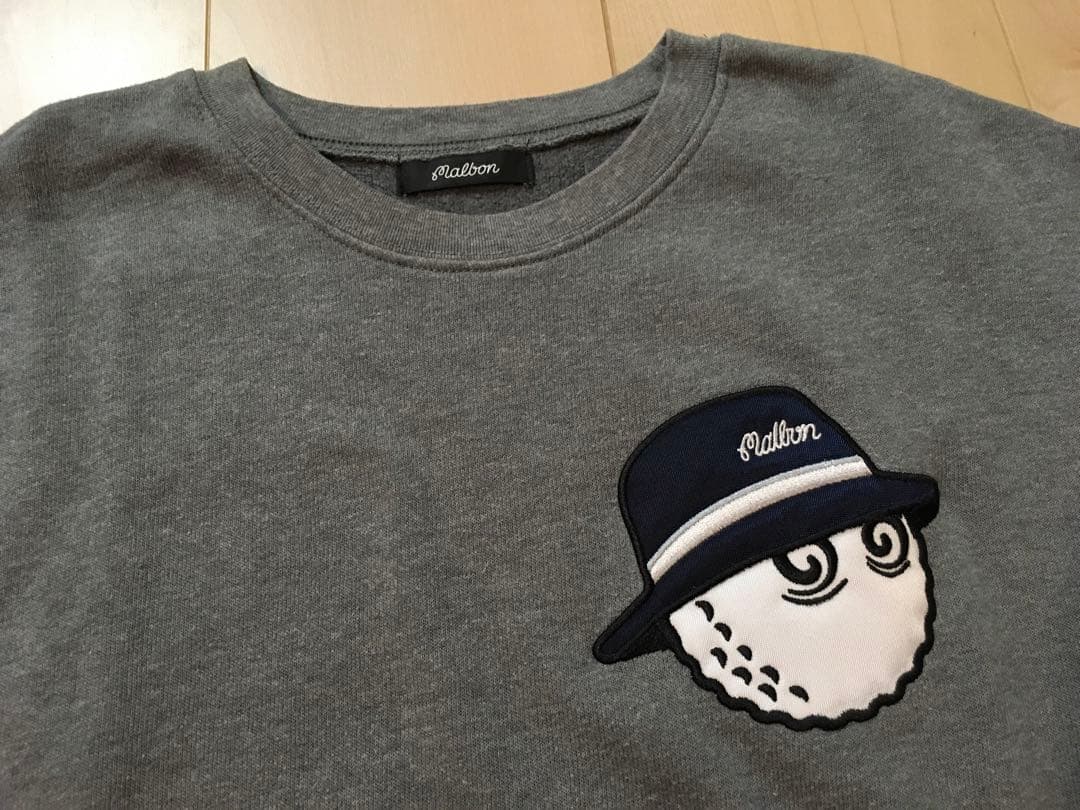 Malbon Golf マルボンゴルフ スウェット グレー M（L）
