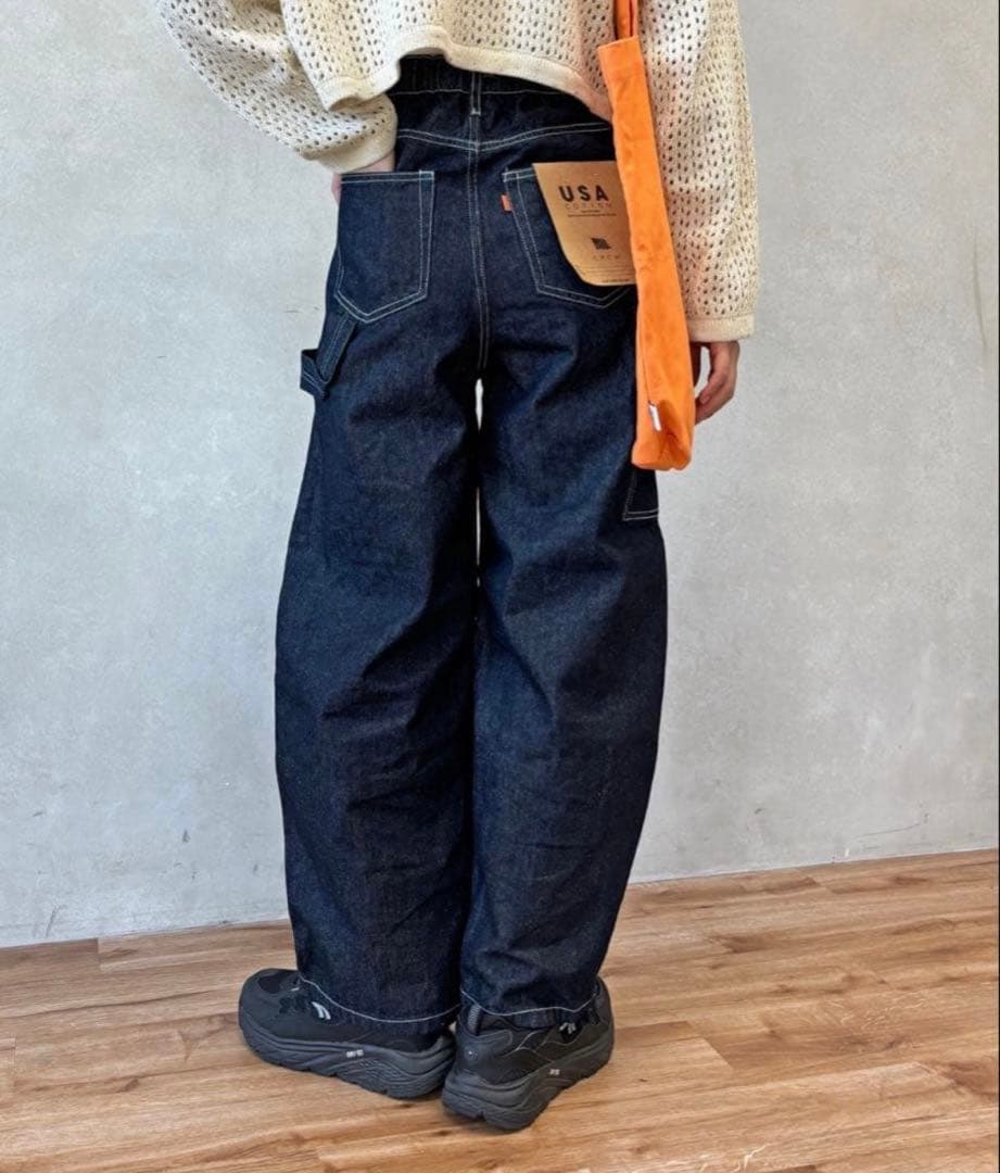 最安値！CPCM カーブペインターデニムパンツ　ネイビーＬサイズ