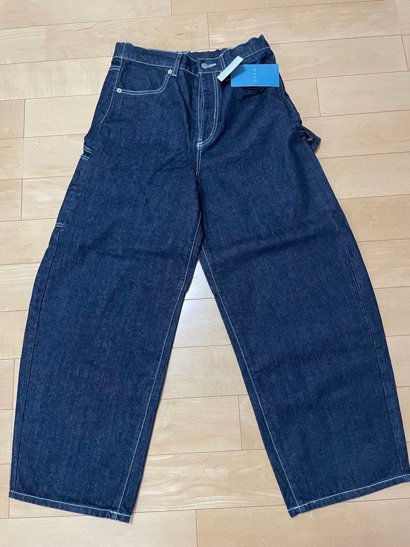 最安値！CPCM カーブペインターデニムパンツ　ネイビーＬサイズ