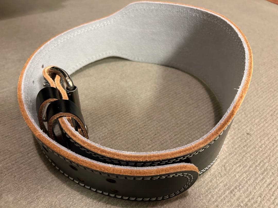 【美品】ゴールドジム　EXレザーベルト　Mサイズ 黒