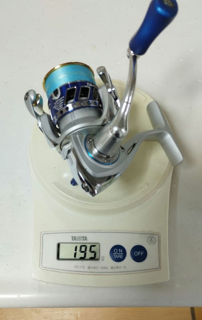 DAIWA ダイワ07ルビアス　RCSスプール　カスタムノブ　ブルー