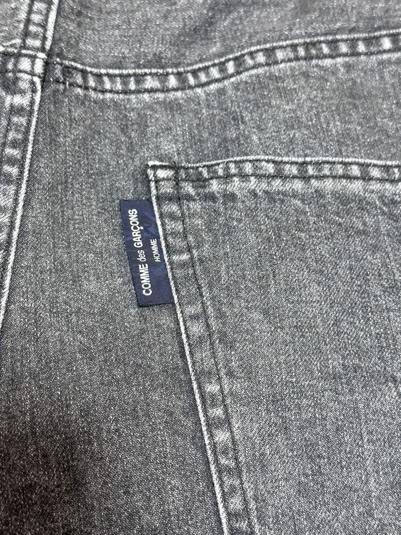 COMME des GARCONS HOMMEストーンウォッシュブラックデニムM
