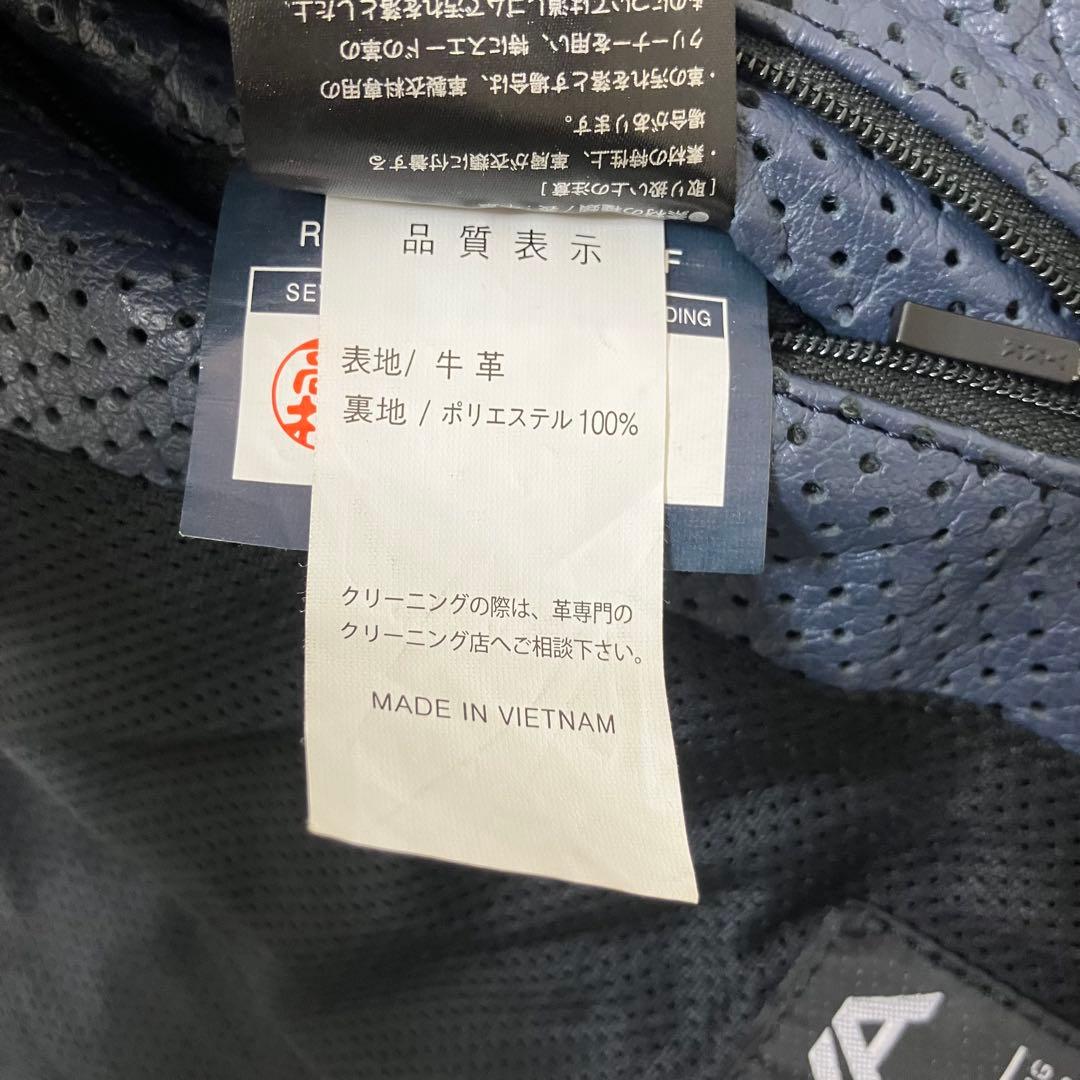 美品✨KADOYA カドヤ パンチング 牛革 レザージャケット ライダース