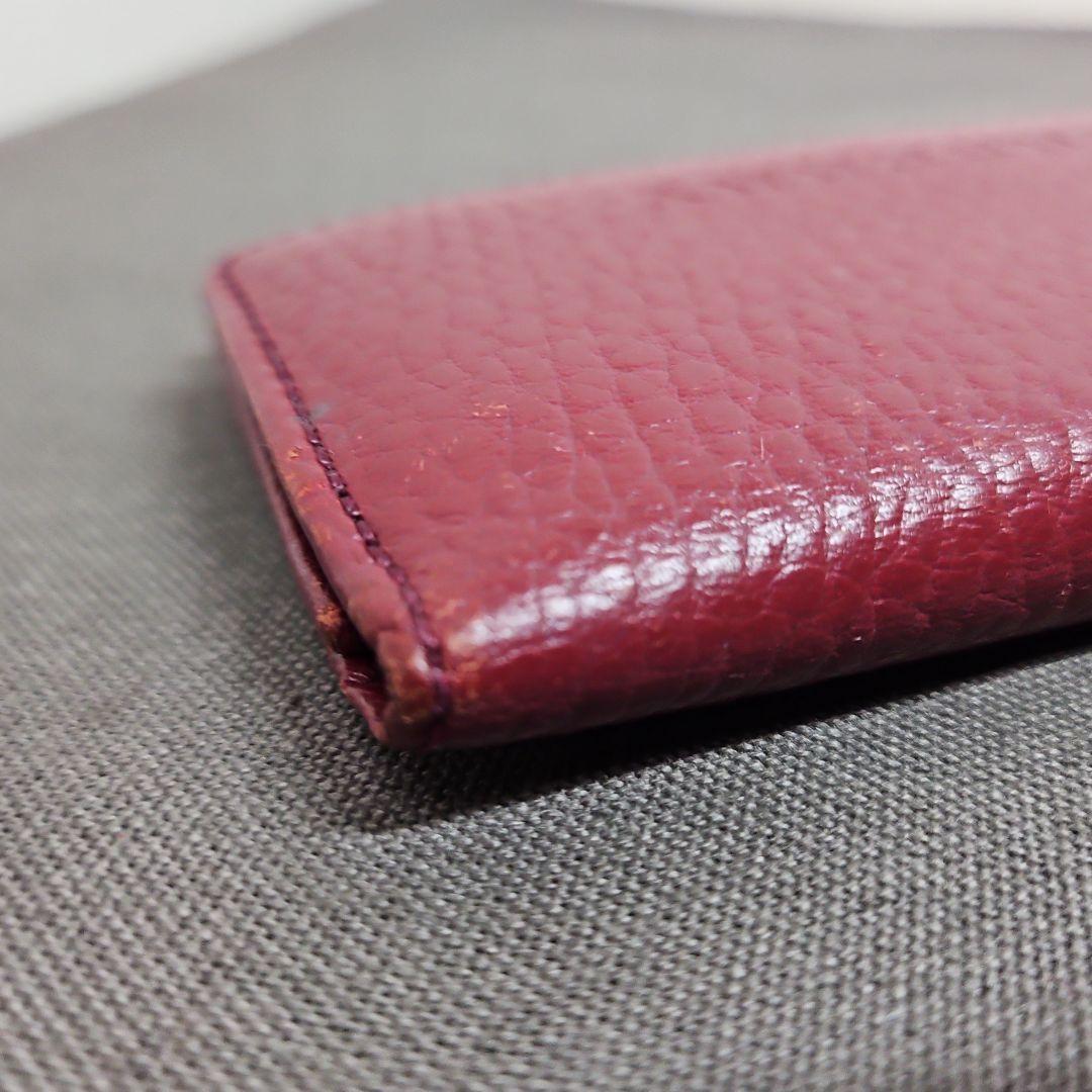 BURBERRY バーバリー キーケース ロゴ ボルドー レザー 4連