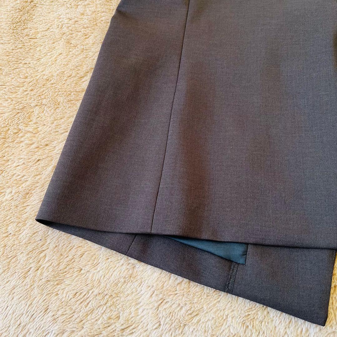 美品 NOBLE ノーブル 24AW ジレ ベスト ノーカラー ロング Vネック