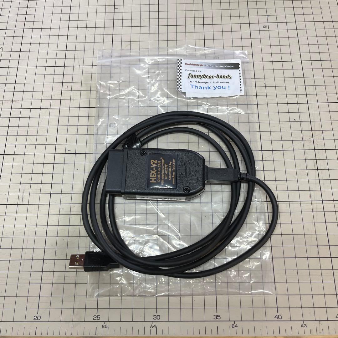 VCDS互換ケーブル　PCセット　VW audiコーディング用