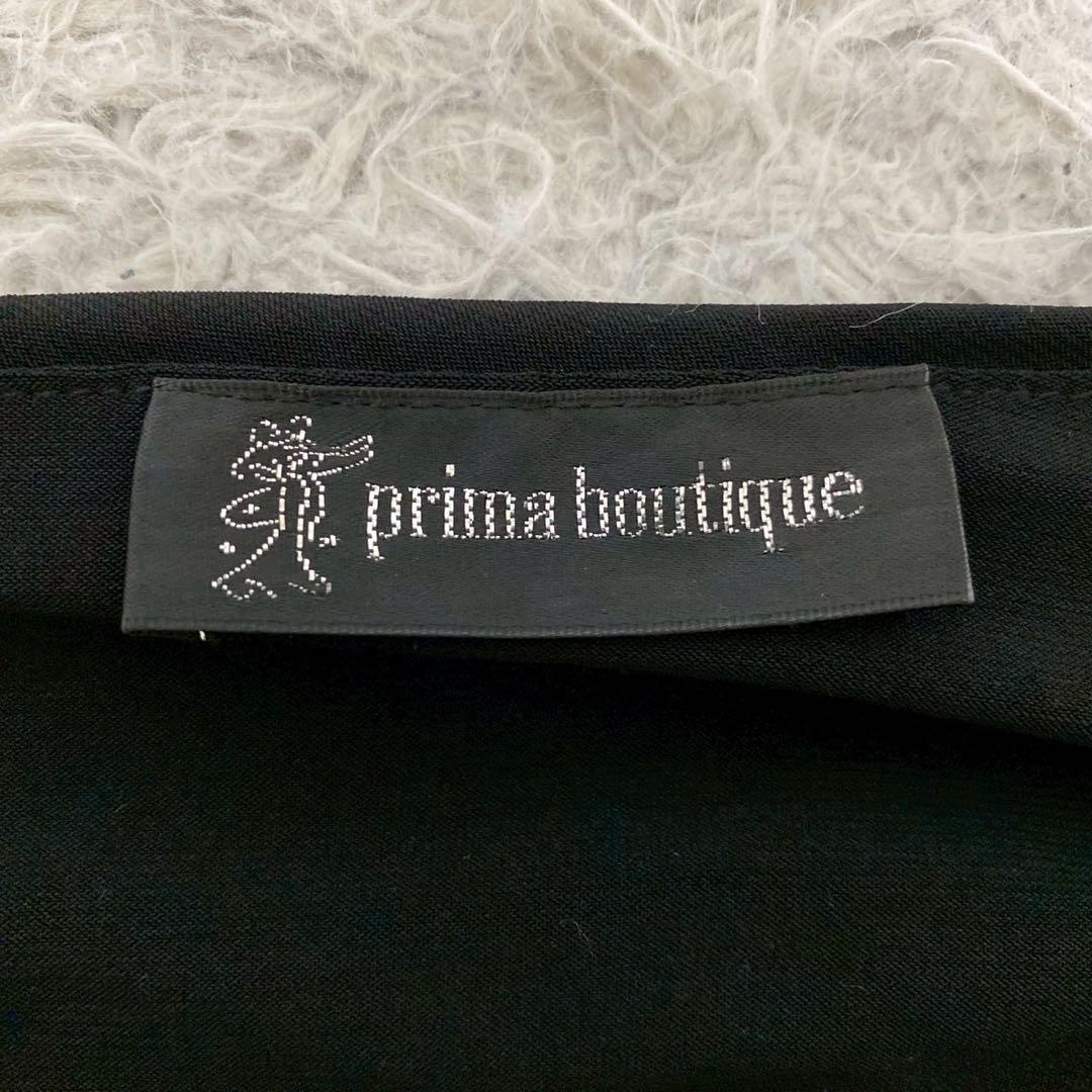 prima boutique ブラック&レッド フリルデザイン シアードレス