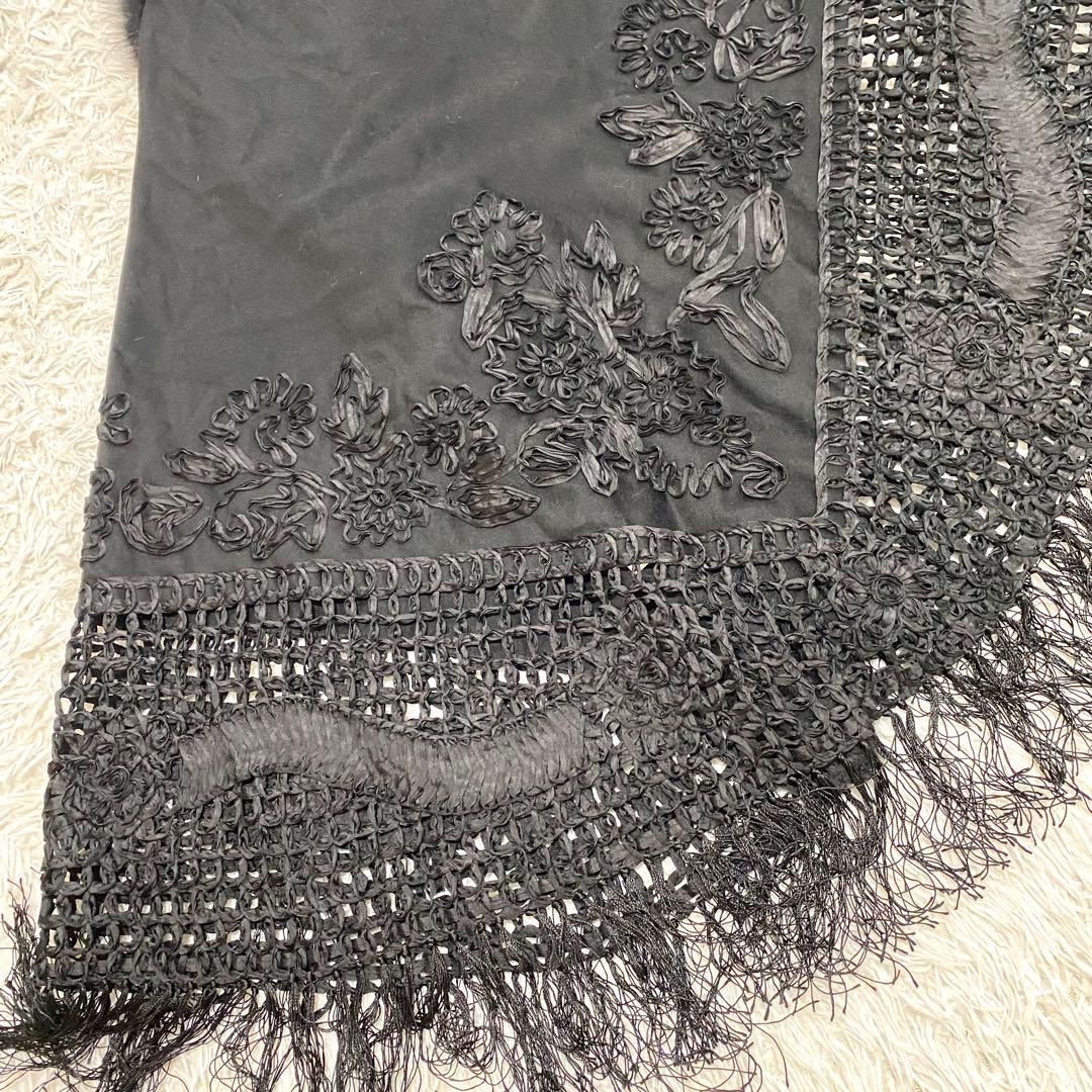 美品《ARBORENTE》アルボレンテ 最高級ケープカシミヤ×シルク 毛皮