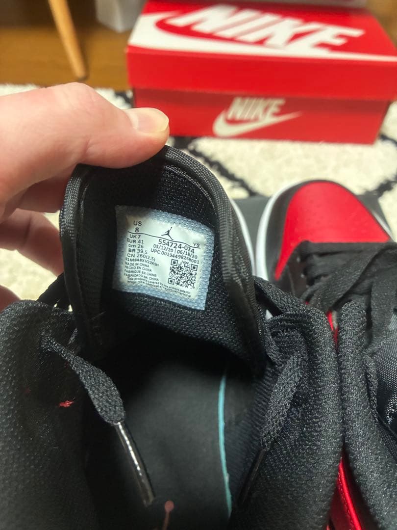 シューズ(男性用) AIR JORDAN1 MID Bred
