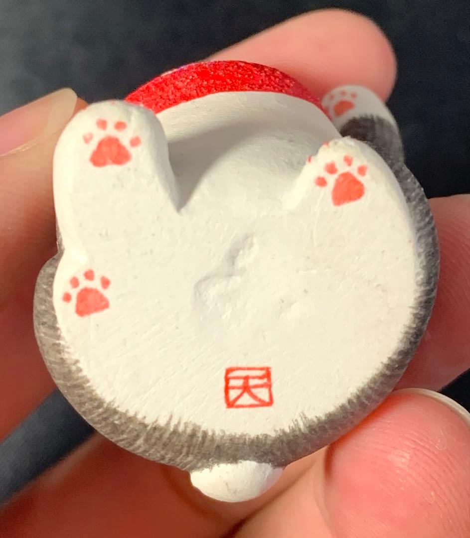 天野千恵美　招き猫　置物