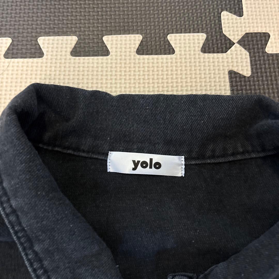 【即完商品】yolo ブラック デニムジャケット