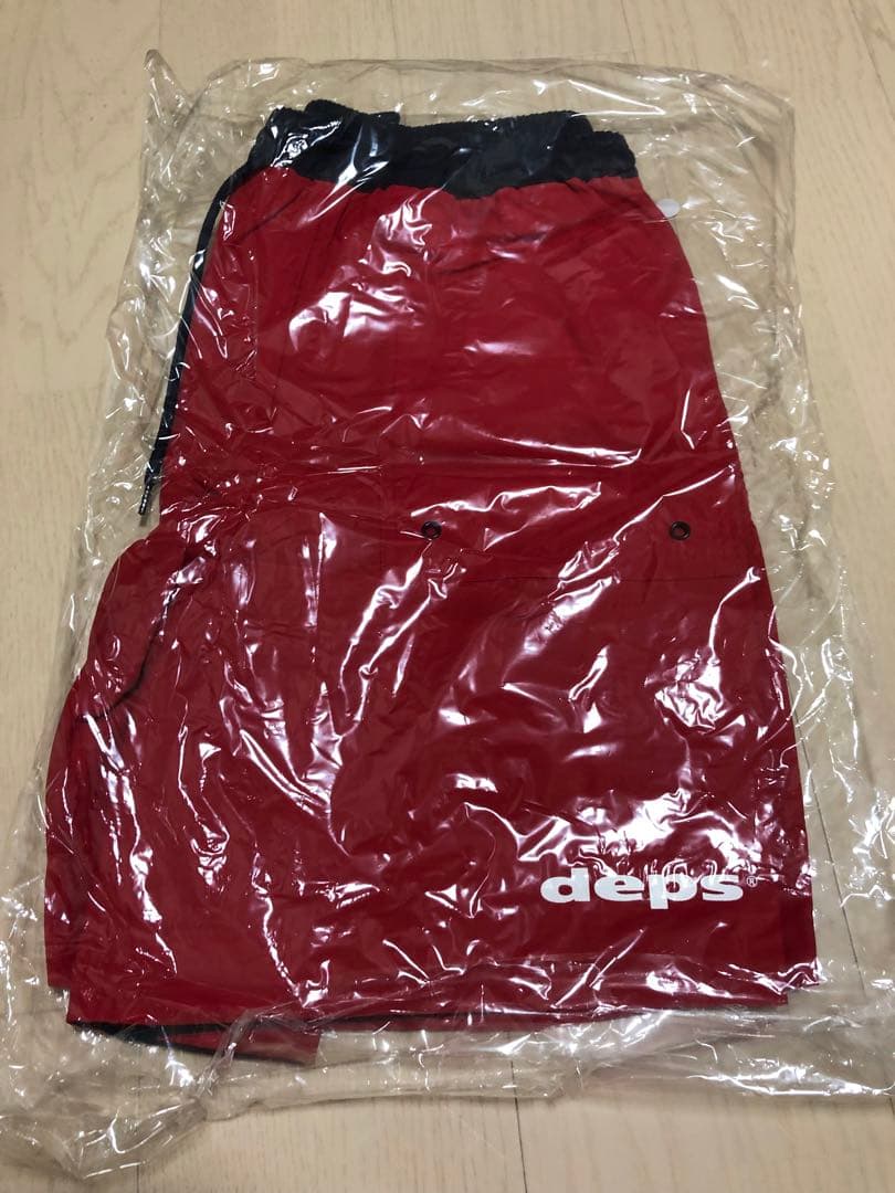美品！デプス deps リバーシブルハーフパンツ　ネイビー&レッド Lサイズ