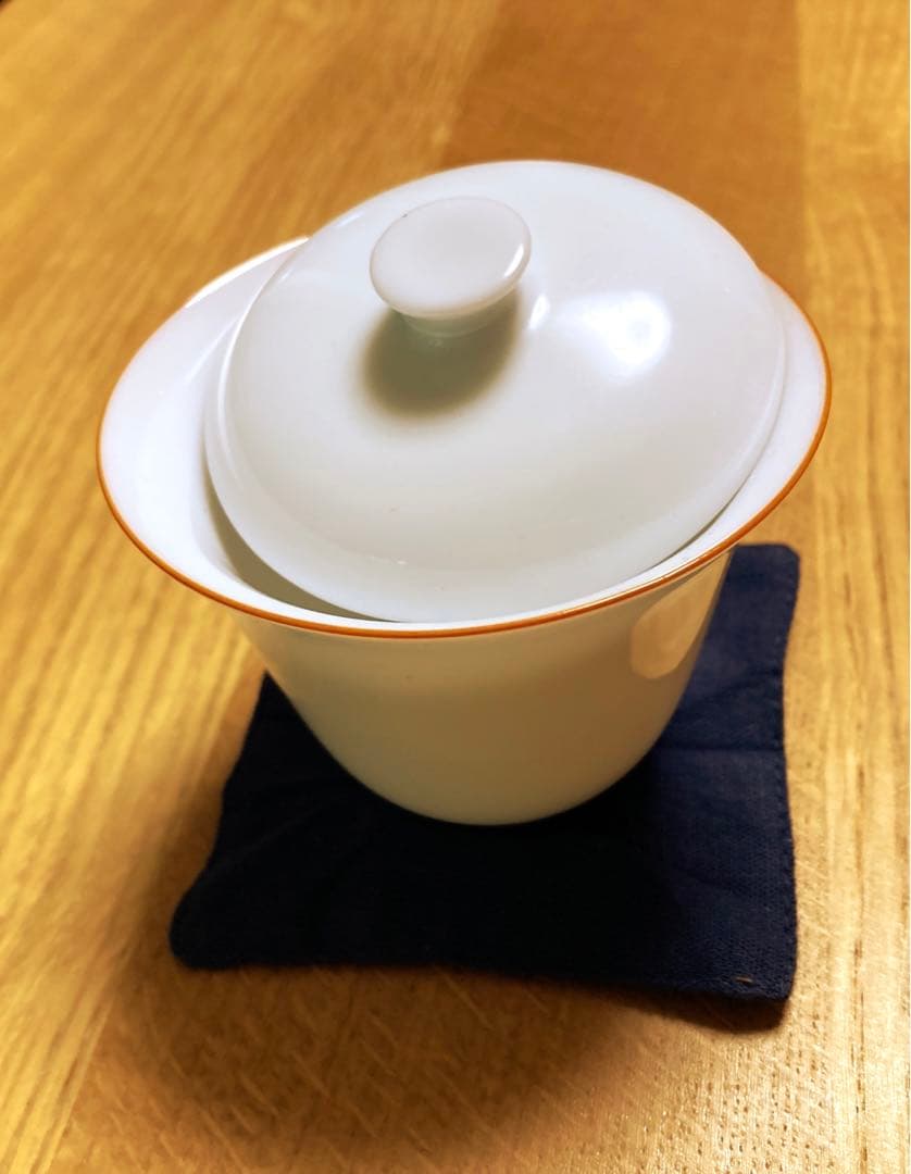 屋外　携帯　茶器セット　ソロキャンで雰囲気のある茶器でお茶を飲めます。