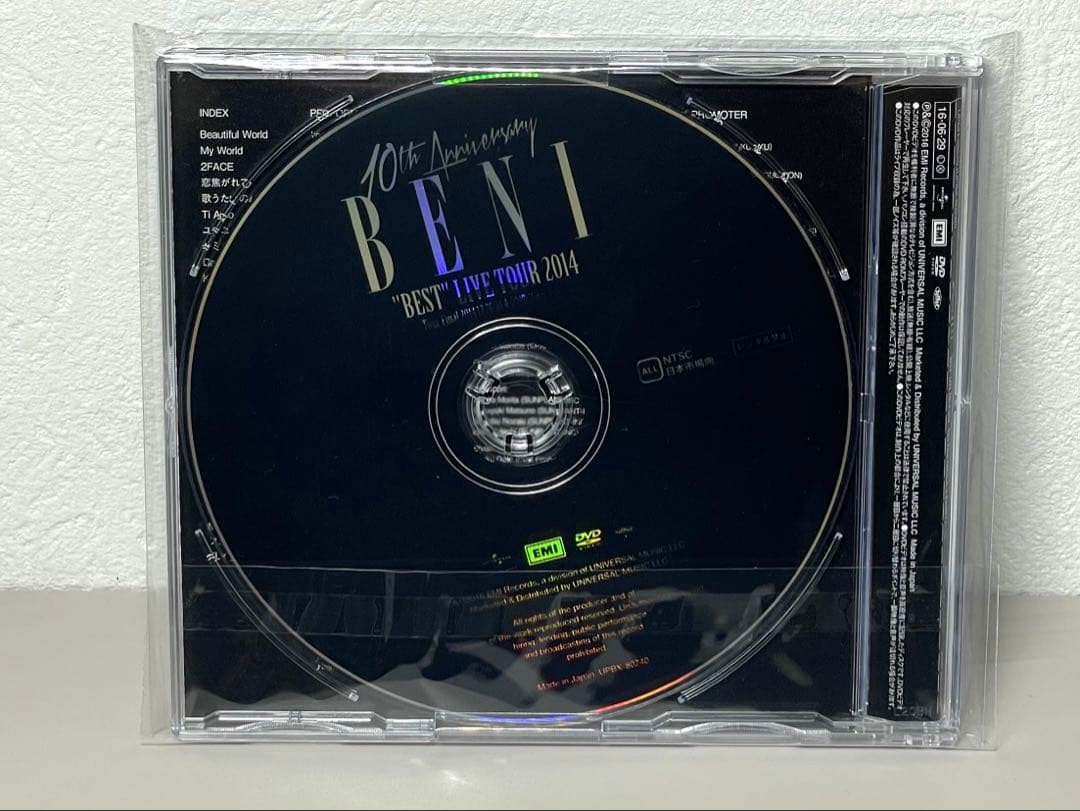 美品 DVD BENI \"BEST\"LIVE TOUR 2014 ライブ