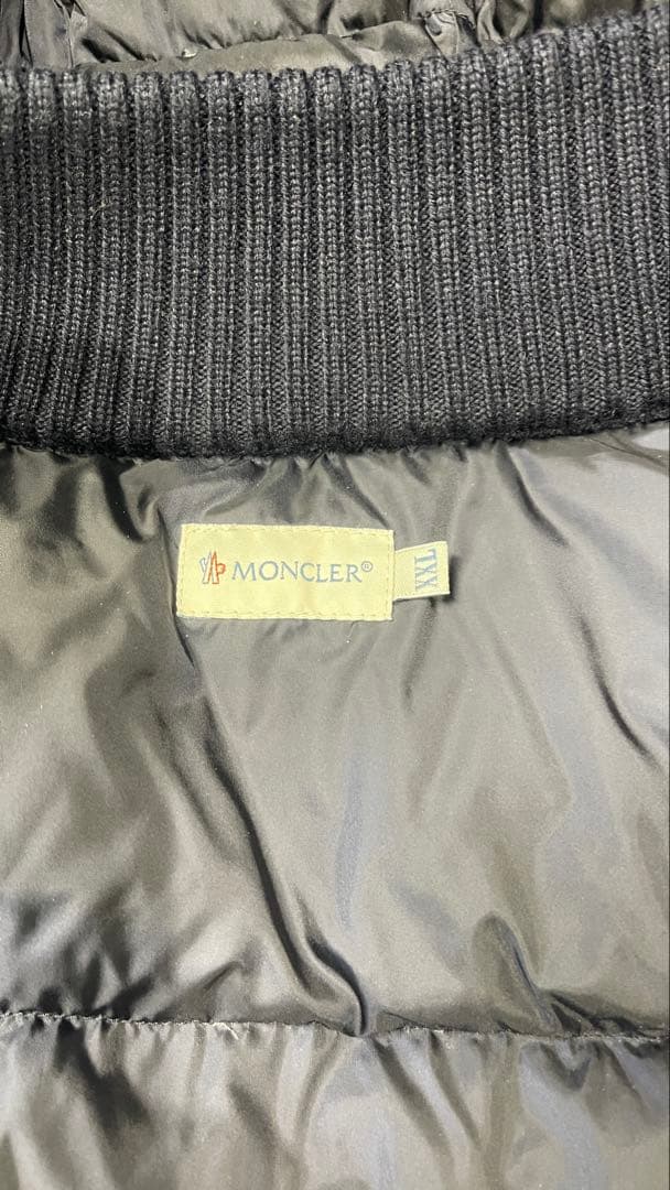 MONCLER ネイビー ダウンニットベストXXL 身幅54〜56cm