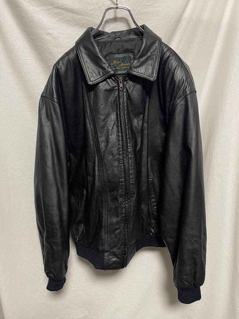 ★90s★Mister★牛革★レザージャケット★A2★ボンバー★ライダース★LL