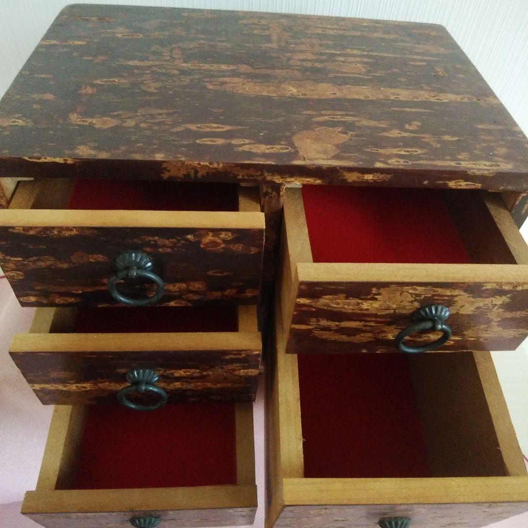 秋田工芸品桜樺細工小箪笥