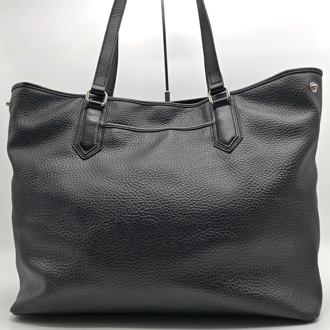 美品 ヴィヴィアンウエストウッド ハミルトン トートバッグ 本革 A4収納 黒色