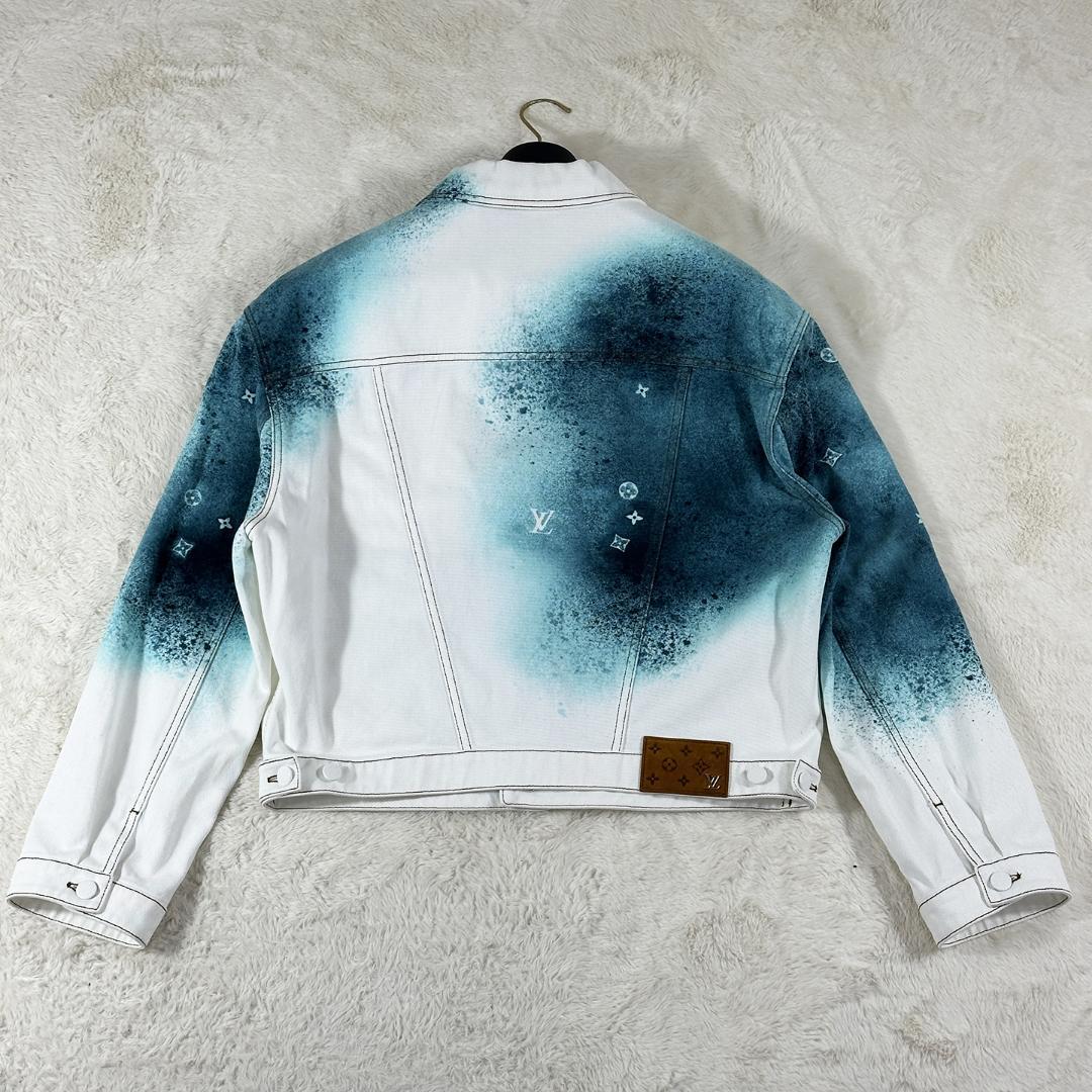 LOUIS VUITTON 23SS スプレーモノグラムデニムジャケット 50