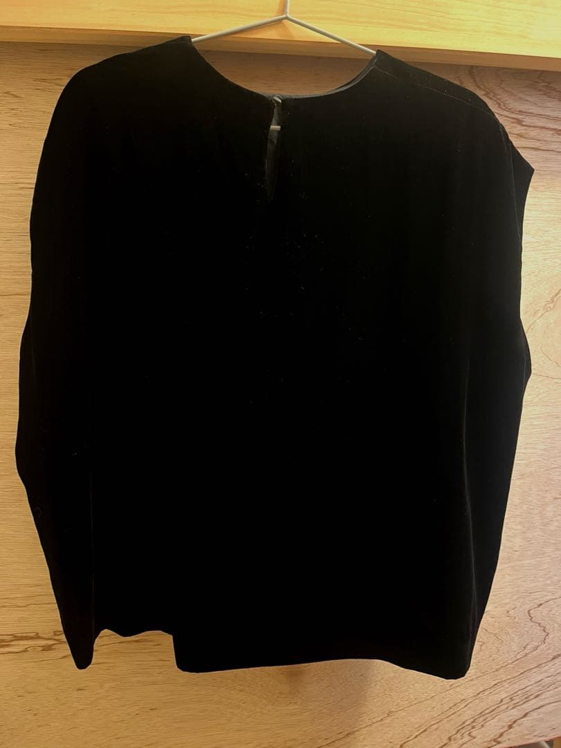 【美品】かぐれ　レーヨンシルクベルベットプルオーバー