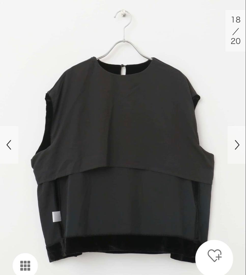 【美品】かぐれ　レーヨンシルクベルベットプルオーバー