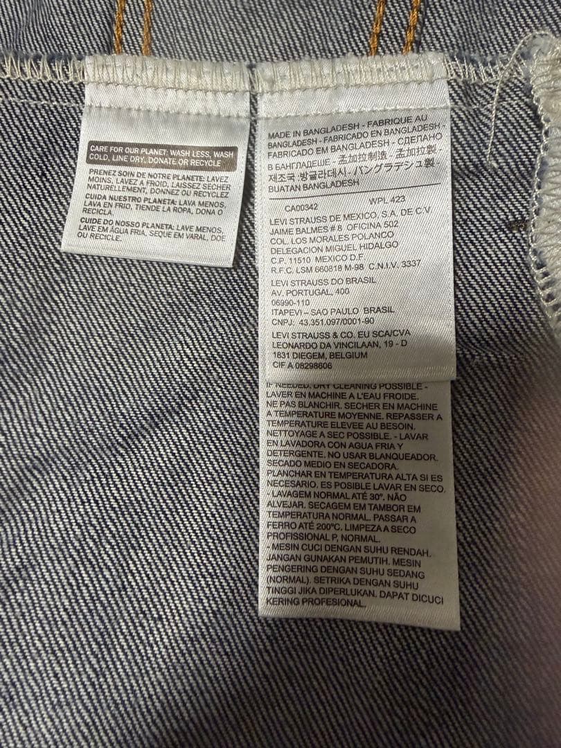 Levi's 72334 デニムジャケット Gジャン 3rd メンズS 濃紺