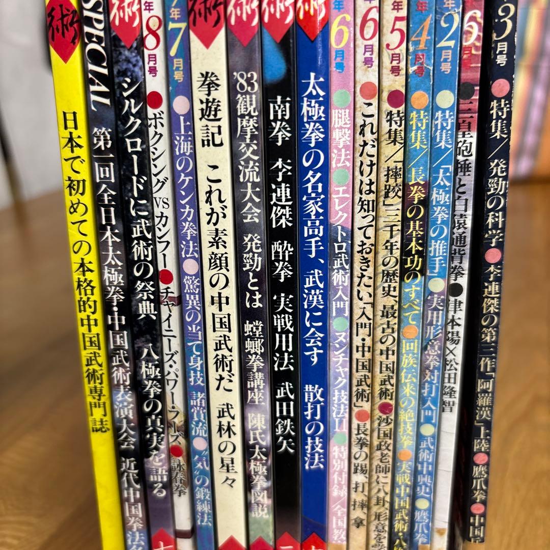 中国武術の専門誌 武術 うーしゅう 16冊 現状品
