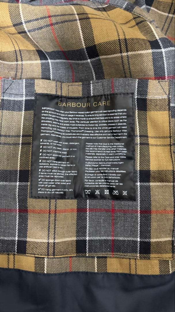 Barbour BEDALE WAX JACKET NAVYサイズ40 カバー付