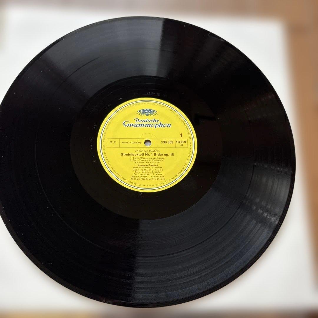 ブラームス: 弦楽六重奏曲1番Op.18/アマデウスSQほか1973年ドイツ盤