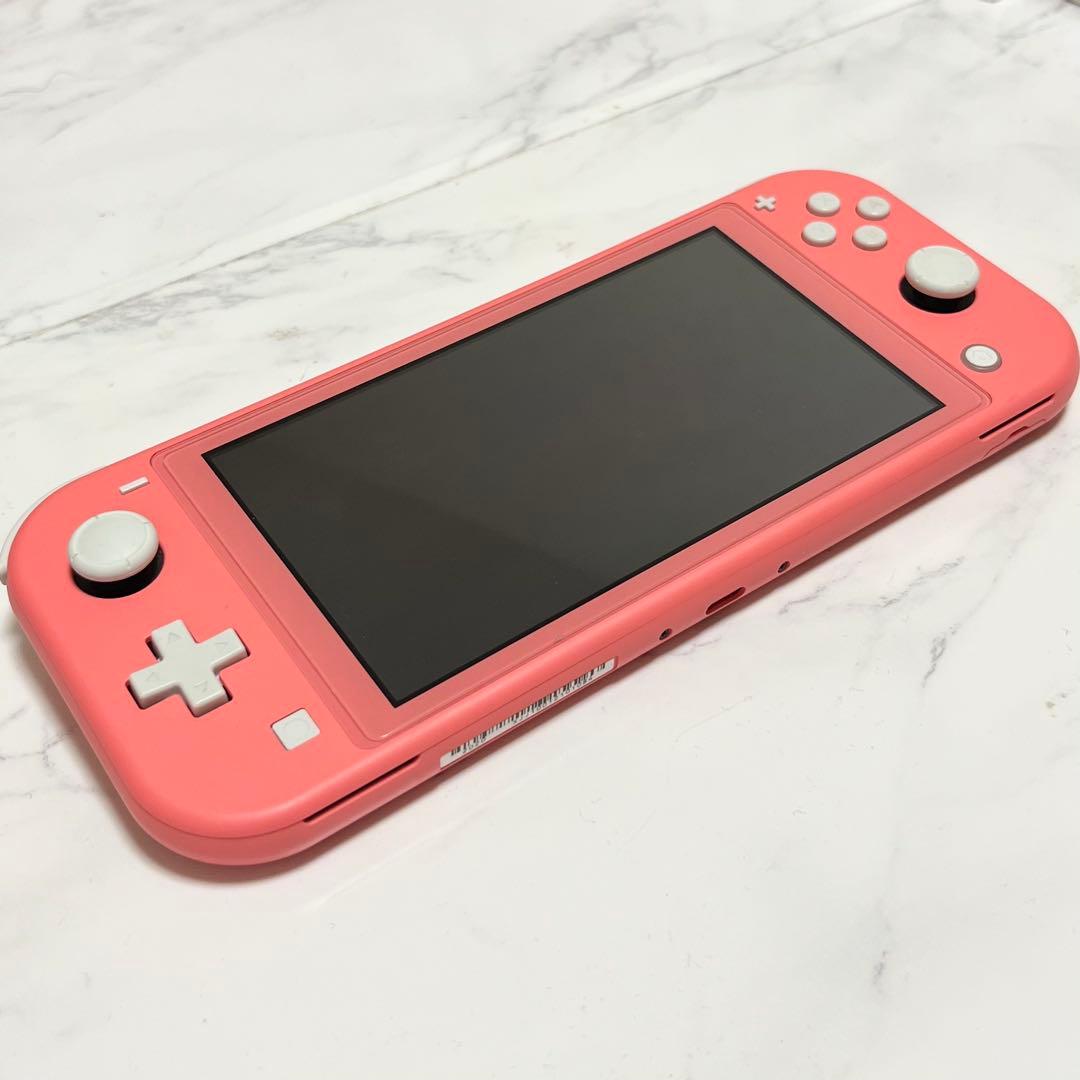 Nintendo Switch Lite コーラルピンク 充電器・あつ森付き