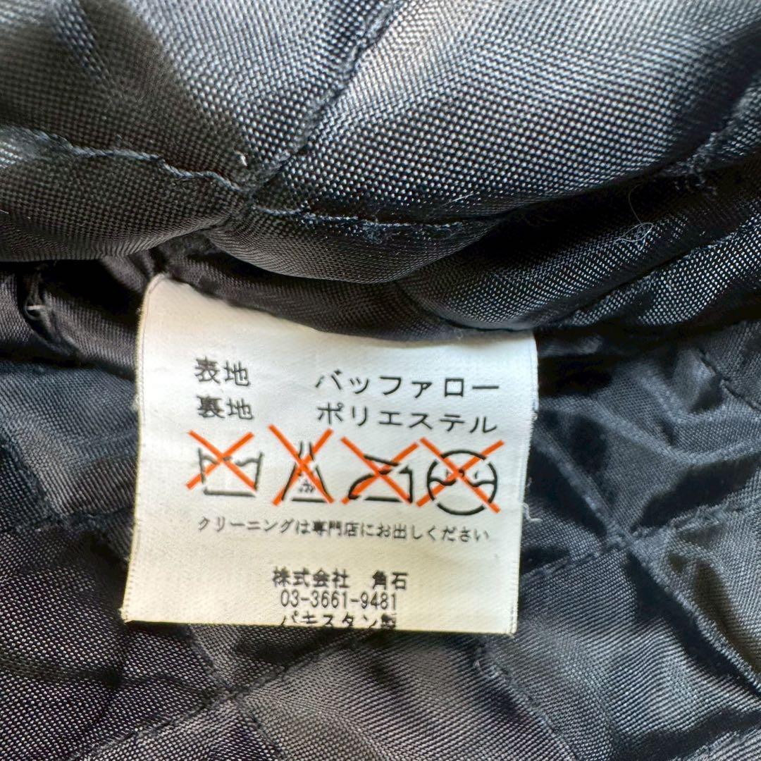 希少サイズ✨ ホーンワークス ダブルライダース 本革 レザー 大きい 3L 黒