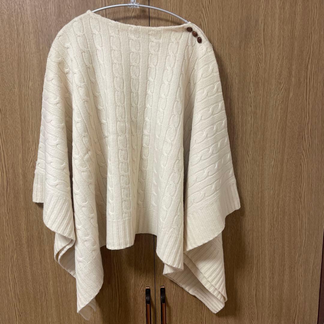 24時間以内発送★ポロラルフローレン　ポンチョ　XS/S 羊毛ウール×カシミア