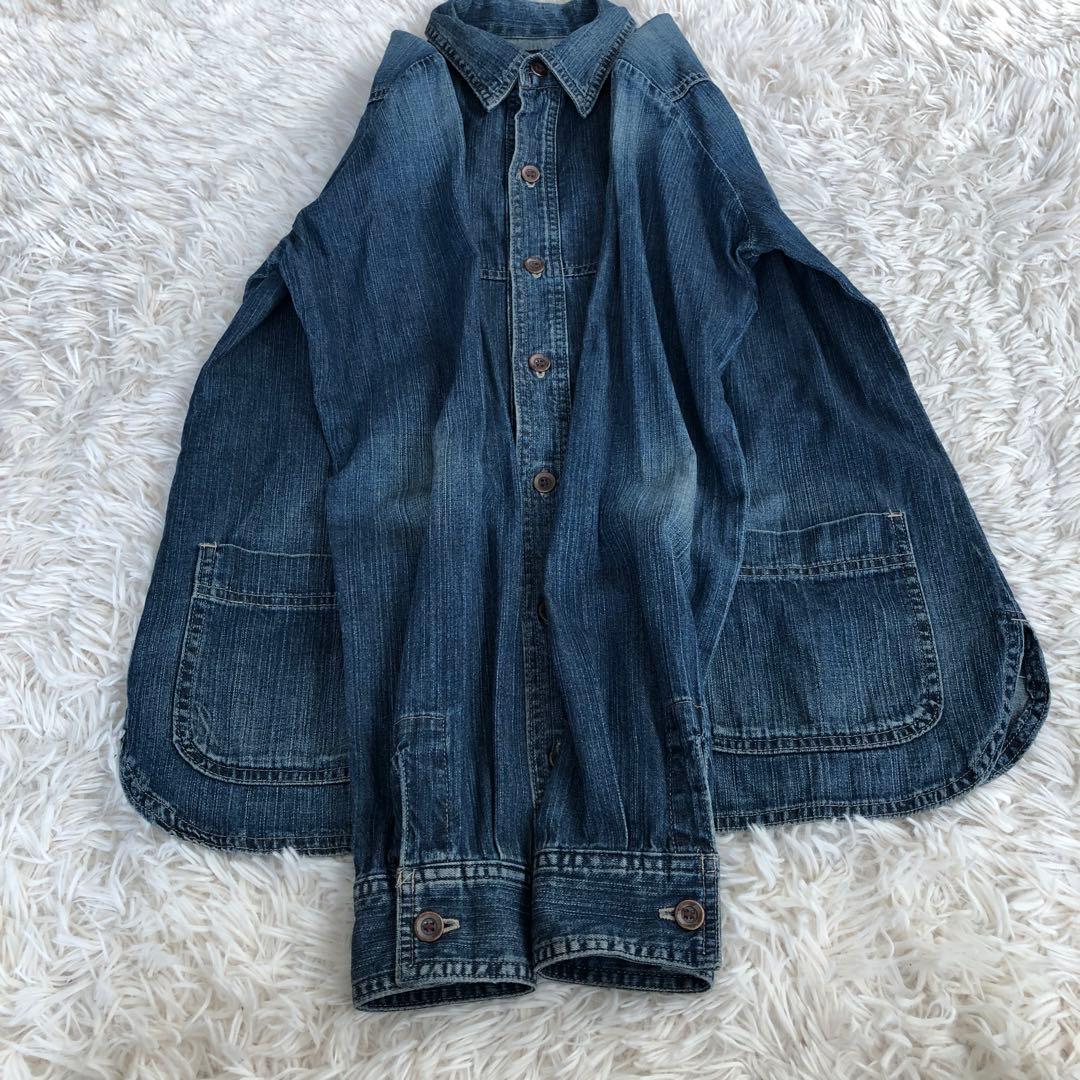 2-tacsツータックス　デニムシャツジャケット　カバーオールデニムジャケット