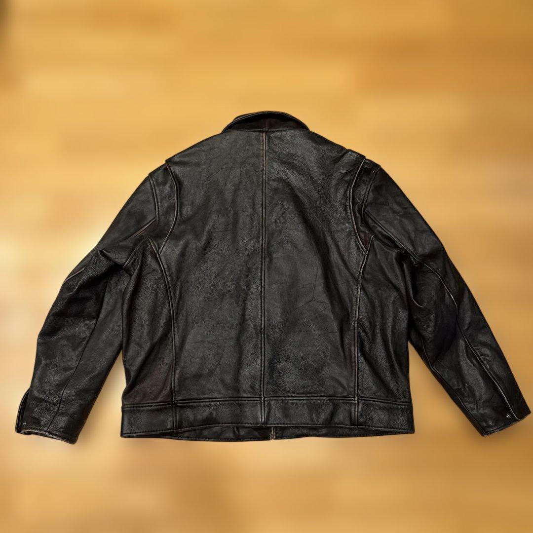 WILSONS LEATHER 肉厚ブラックレザージャケット XL