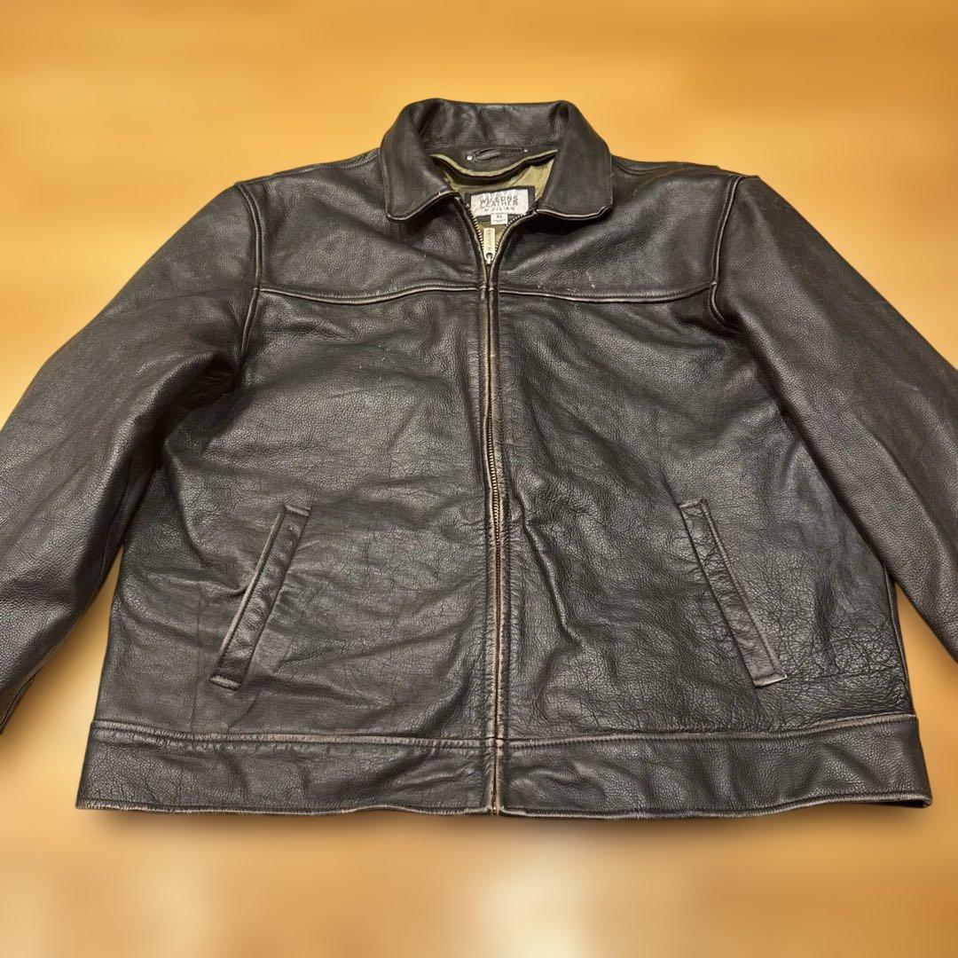 WILSONS LEATHER 肉厚ブラックレザージャケット XL